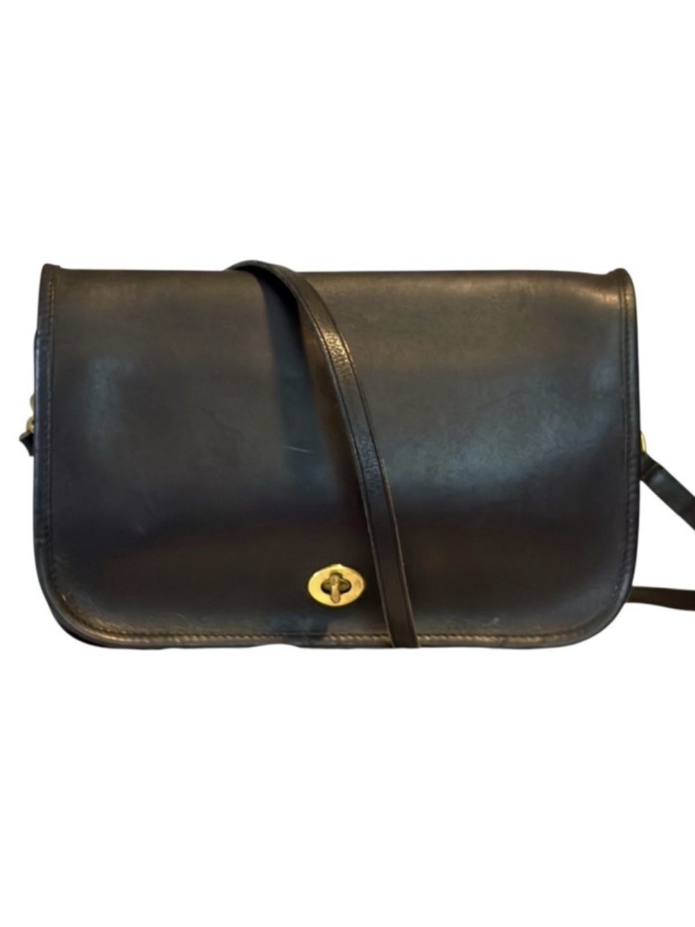Authentic vintage Coach Convertible Clutch black leather crossbody bag 1980’s